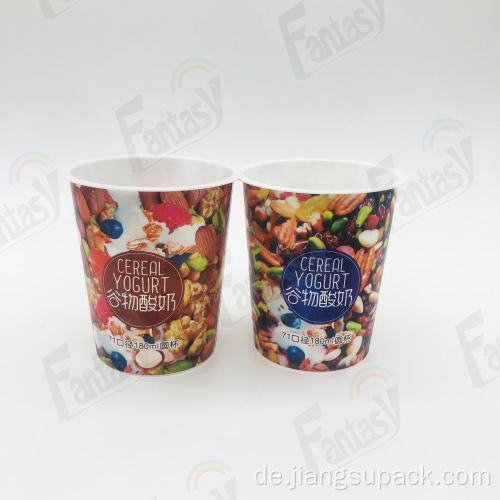 200 ml Joghurtbecher PP Plastikbecher Custom Logo